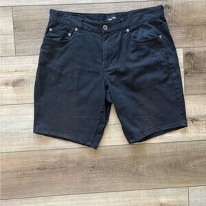 Frank & OAK Men’s Black Flat Front Shorts